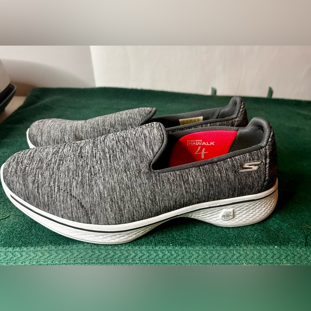 Skechers Charcoal Slip-On Shoes